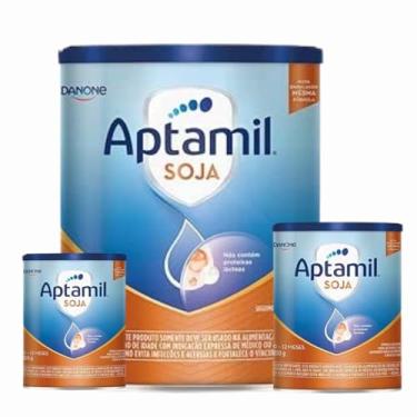 Imagem de 3 Latas - SOJA - Fórmula Infantil Em Pó Danone 800 gr