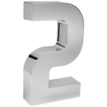 Imagem de Numerais Letras A, B De 0 a 9 Caixa Alta Placa Fachada Casa Residencia