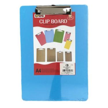 Imagem de Prancheta Plástica 32x22cm Ofício Clip Board A4 - Garras Metálicas PXT