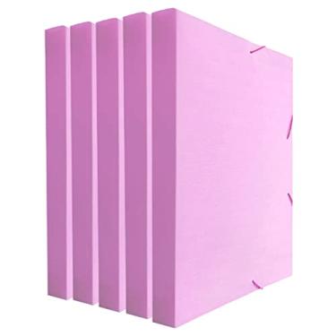 Imagem de PASTA ABA ELAST OF LB 3CM LINHO SERENA ROSA PASTEL PCT C10, DELLO, 0248WP.0010, Rosa, pacote de 50