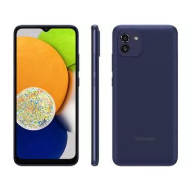 Imagem de Smartphone Samsung Galaxy A03 64GB Azul 4G Octa-Core 4GB RAM Tela 6,5 