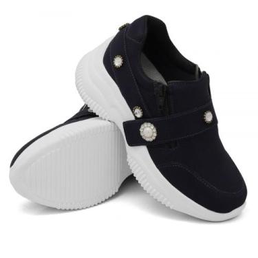 Imagem de Tênis Moda Casual Sneaker Chunky Feminino Sola Borracha Leve E Confort