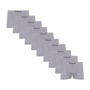 Imagem de Kit C/10 Cuecas Boxer Polo 781 Algodão Sem Costura - Sortido - POLO ST