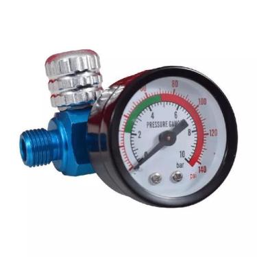 Imagem de Regulador de Pressão para Pintura Aluminio Manometro - Pdr - BERLINER