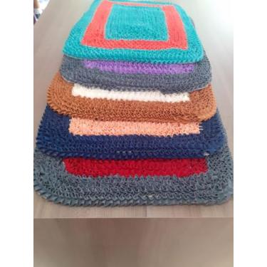 Imagem de Tapete De Frufru Duas Cores 2 Peças - VALENTINA CONFECÇOES