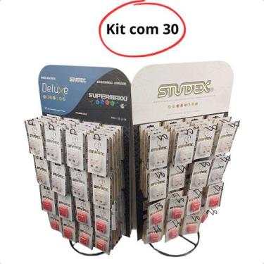 Imagem de 30 Pares Brincos Studex Antialérgico Aço Cirurgico Variados - Magazine
