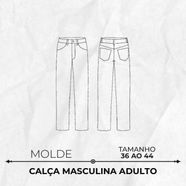 Imagem de Molde calça masculina adulto by Wania Machado - EDITORA CLUBE DA COSTU