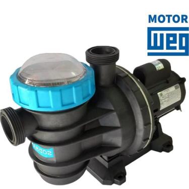 Imagem de Motobomba Para Piscinas Sodramar 1,5 cv SL BM-150 Monofasica Motor Weg