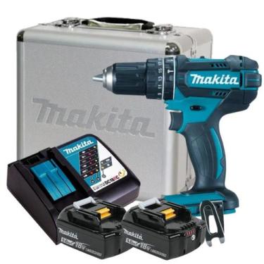 Imagem de Furadeira Parafusadeira 2 Baterias 18v 5ah Dhp482 Makita Carreg Rap e 