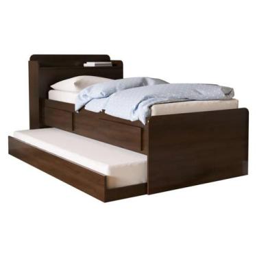 Imagem de Bicama Solteiro Bibox Com Baú e 2 Gavetas - Onix - Robel Móveis, JACAR