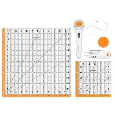 Imagem de Fiskars Crafts Essentials, conjunto de acolchoamento, laranja/branco, 5 unidades