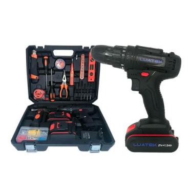 Imagem de Kit de Ferramenta com Parafusadeira 21V - Luatek