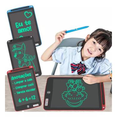 Imagem de Lousa Quadro De Anotações Lcd Tela 21 Cm Dmgo6385 - DM TOYS, Azul