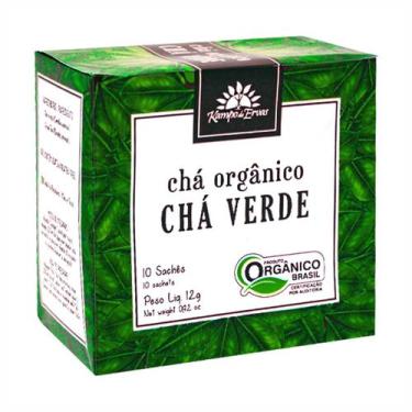 Imagem de Chá Verde Orgânico 10 Sachês Kampo de Ervas