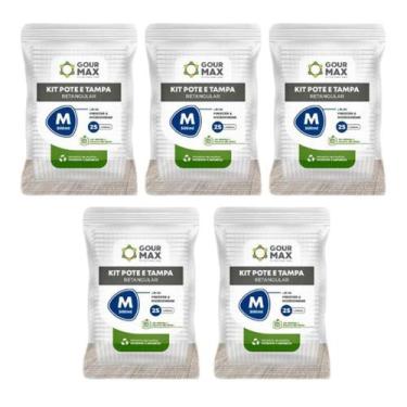 Imagem de Pote Descartavel 500ml 120un Empilhavel BPA Free C/ Vedacao Marmita Fi