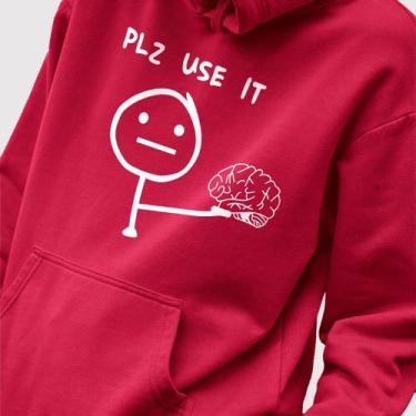 Imagem de Blusa Moletom Genuine Grit Masculina Estampada Algodão 30.1 Plz Use It