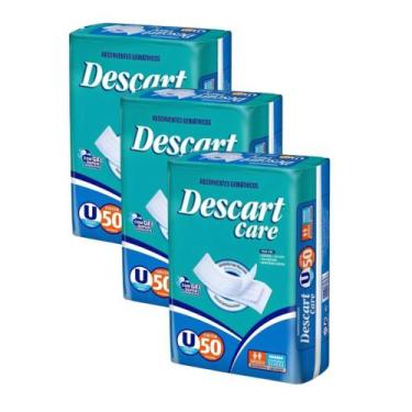 Imagem de Kit 3 Absorventes Geriátrico Descart Care C/50