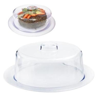 Imagem de Porta Bolo Torta Acrílico Transparente Com Tampa 29cm - Keita