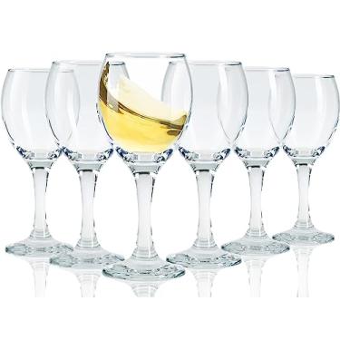 Imagem de Limoncello Copos de shot com haste, copos de vinho do Porto Cordial, 85 g (conjunto de 6) (6, 127 g)