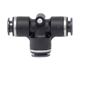 Imagem de Tectran QL1364-4 Camiseta de encaixe de trava de empurrar composto (DOT de latão para tubos de nylon, tamanho de tubo de 0,63 cm, pacote com 10)