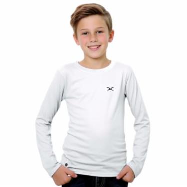 Imagem de Camisa de Menina Proteção Uv50 Solar Infantil 2 ao 16 Criança Manga Lo