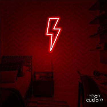 Imagem de luminaria letreiro Neon Led Raio  60x25 luminoso decoração p/ selfie -