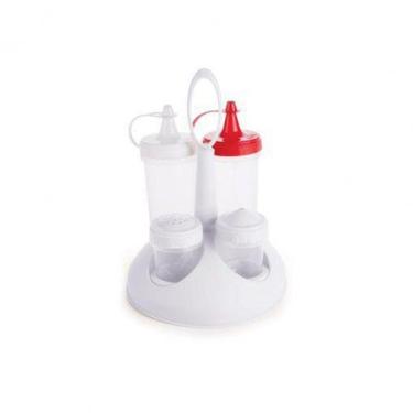 Imagem de Porta Bisnagas Sal e Palito Branco Plasútil