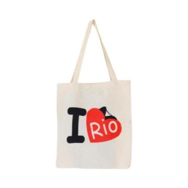 Imagem de Bolsa Ecobag  100% algodão Estampa I 3 RIO - CARIOCA MAIS