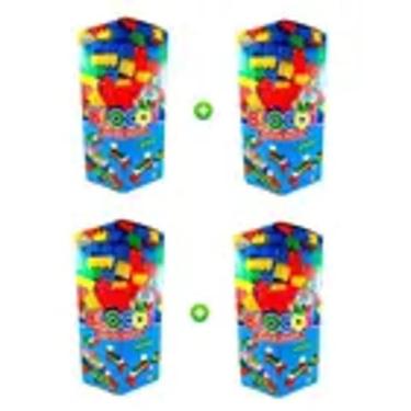 Imagem de 04 Blocos de montar 28 peças Cada monta-monta Brinquedo infantil - Min