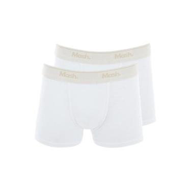 Imagem de Kit com 2 Cuecas Infantil Boxer Mash 190.03, Branco, P