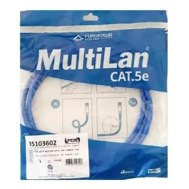 Imagem de Patch Cord cat5e 1,5m Azul Multilan Furukawa 
