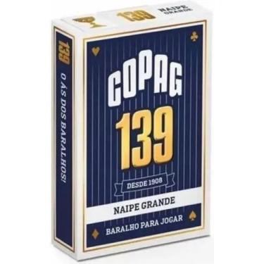 Imagem de Baralho Copag 139 Naipe Grande Azul