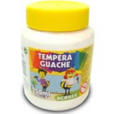 Imagem de Tinta Guache 250ml Branco 519 Acrilex