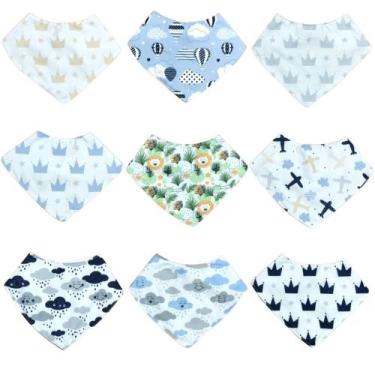 Imagem de Babador Bandana Estampado Menino - Miguel Baby, 9