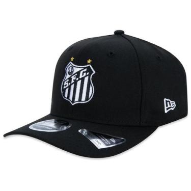 Imagem de Bone New Era 9Fifty Stretch Snap Santos Futebol, Preto