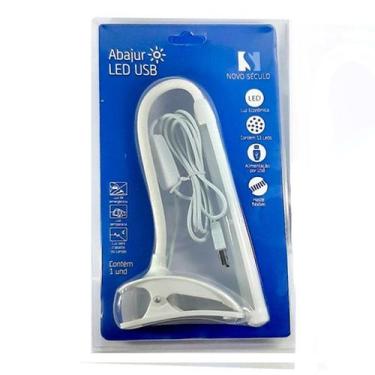 Imagem de Luminária USB Luz Led Flexível C/ Prendedor Para Mesa - NS