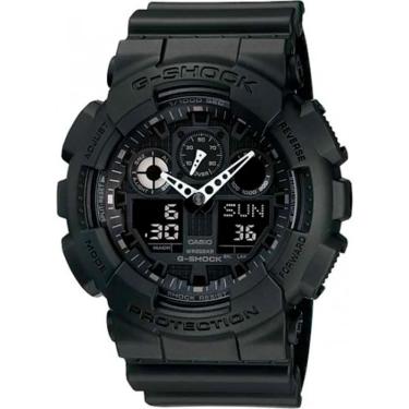 Imagem de Relógio de Pulso Masculino Casio G-Shock Anadigi Prova D´Agua 200 metros GA-100-1A1DR