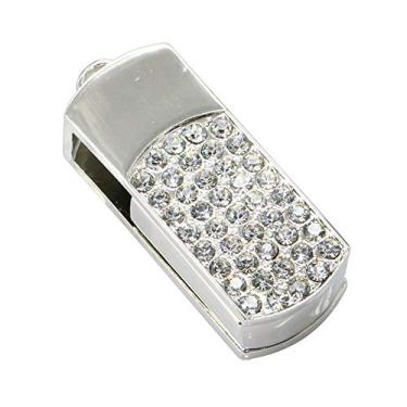 Imagem de 64 GB Branco Rotativo USB 2.0 Stick USB Flash Drive Pen Drive Pen Drive Pen Drive Memory Stick USB Flash Disk