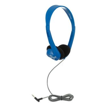 Imagem de Egghead® Fones de ouvido estéreo escolares com almofadas de espuma, faixa ajustável e cabo Tri-Shield sem emaranhados para uso em sala de aula e configurações educacionais, pacote com 20