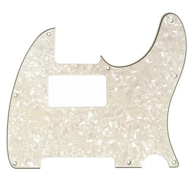Imagem de Musiclily 8 Furos Escudo Humbucker Tele HH Pickguard para Guitarra Fender EUA/Mexicana Made Telecaster Standard Estilo Moderno, 4 Camadas Pergaminho Perolado