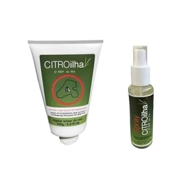 Imagem de Kit Repelente Spray e Repelente Creme Citroilha Contra Pernilongos Borrachudos Mosquitos da Dengue Proteção Natural Citronela Para Repelir Insetos e Moscas Ideal para Uso ao Ar Livre e Casa