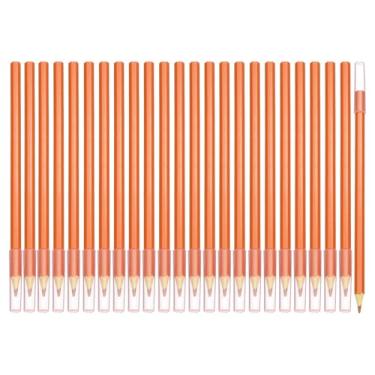 Imagem de PATIKIL Conjunto de lápis de cor pré-afiados, 24 peças de lápis de cor a óleo com tampa de ponta de lápis de plástico, haste hexagonal, lápis de madeira para artistas, pintura artística, laranja,