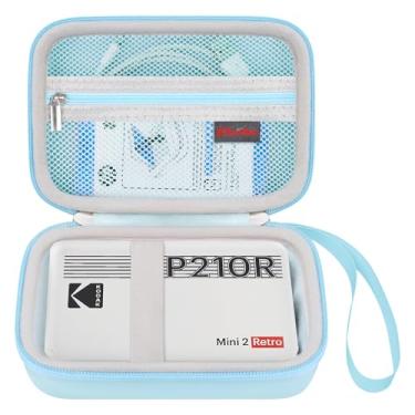 Imagem de Elonbo Estojo de transporte para impressora fotográfica portátil KODAK Mini 2 Retro 4PASS, mini câmera digital colorida de impressão instantânea, bolsa rígida de viagem, suporte de armazenamento para