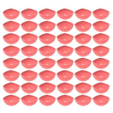 Imagem de 48 Potes de Sobremesa Doces Plástico 265ml Restaurante Hotel Trio Crippa Rosa Goiaba