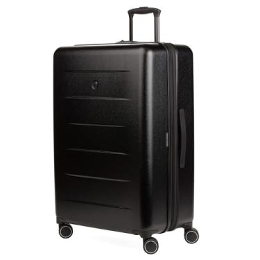 Imagem de SwissGear 8020 Mala rígida expansível com rodas giratórias, Preto, Carry-On 18-Inch, 8020 Mala rígida expansível com rodas giratórias