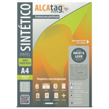 Imagem de Papel Sintético Alça Tag Shop, Laser InkJet Jato de tinta, 180g A4, 50