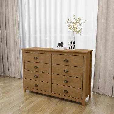 Imagem de Cômoda 8 Gavetas Freijó Topázio Madeira Pinus - Finestra