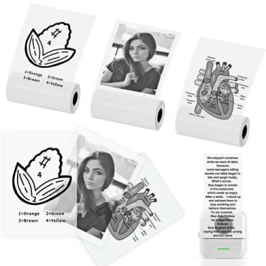 Imagem de Papel adesivo térmico HUIJUTCHEN 57x25mm para mini impressora (3)