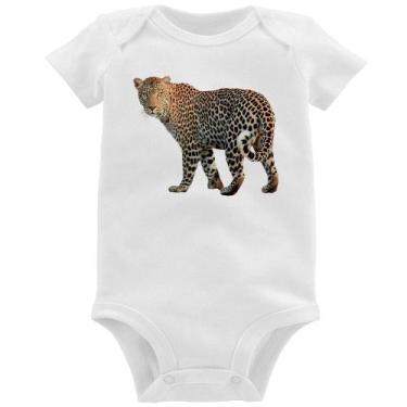 Imagem de Body Bebê Leopardo - Foca na Moda, Branco, GG