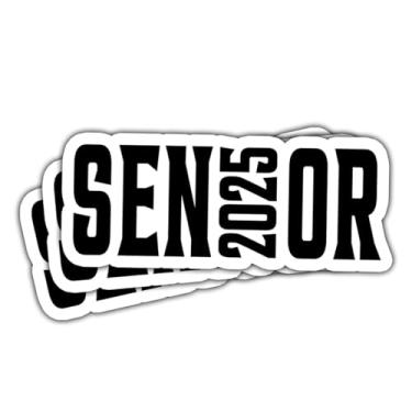 Imagem de 3 adesivos senior 2025, adesivos para idosos, decoração de carro sênior classe de 2025, ano sênior 2025 - adesivos para laptop garrafa de água telefone carro janela capacete adesivos de vinil 7,6 cm